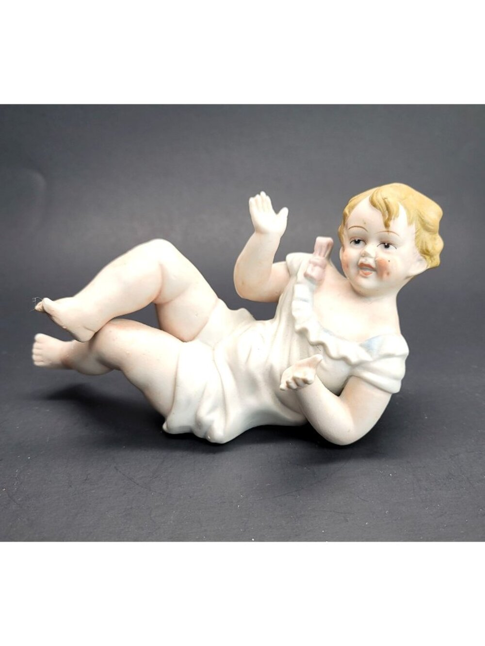 Bisque Piano Baby Vintage Figurine Hand Painted Occupied Japan Cr179